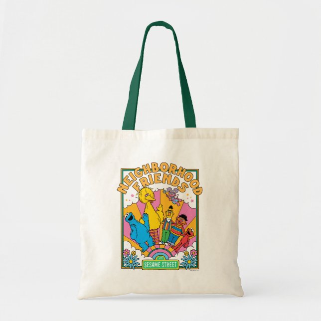 Tote Bag Rue Sésame | Amis de voisinage (Devant)