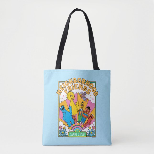 Tote Bag Rue Sésame | Amis de voisinage (Devant)
