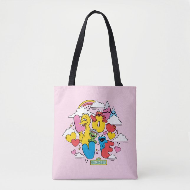 Tote Bag Rue Sésame | Amour (Devant)