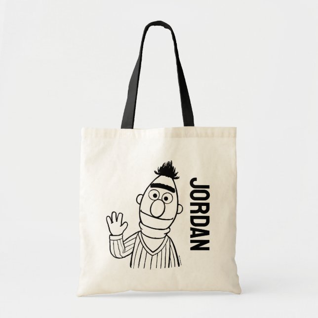 Tote Bag Rue Sésame | Bert | Ajouter Votre Nom (Devant)