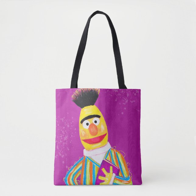 Tote Bag Rue Sésame | Bert Holding Book (Devant)