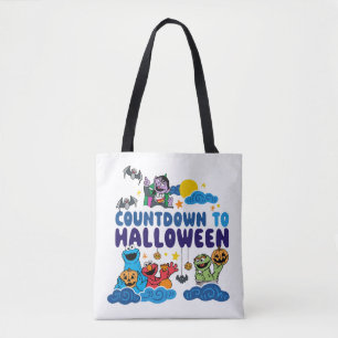 Tote Bag Rue Sésame Compte à rebours pour Halloween