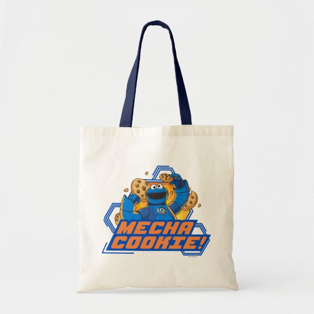 Tote Bag Rue Sésame | Cookie Monster Mecha Cookie! (Devant)