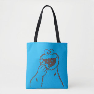 Tote Bag Rue Sésame   Cookies Monster Bright