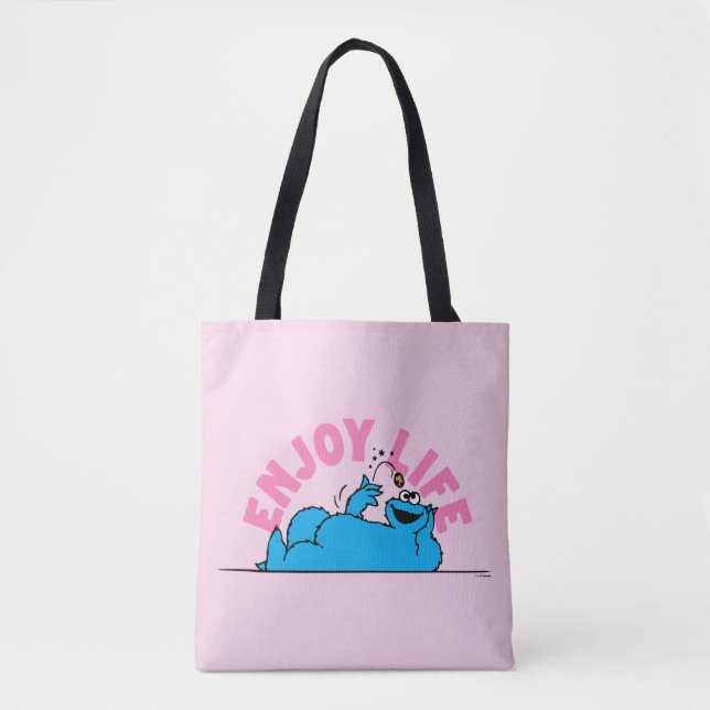 Tote Bag Rue Sésame | Cookies Monster Enjoy Life (Devant)