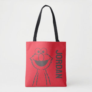 Tote Bag Rue Sésame Elmo Ajouter Votre Nom