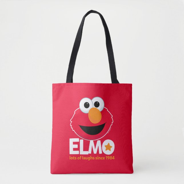 Tote Bag Rue Sésame | Elmo Beaucoup de rires depuis 1984 (Devant)