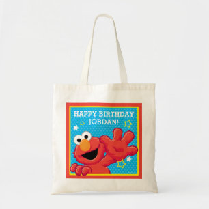 Tote Bag Rue Sésame Elmo - Polka Dot & Stars Anniversaire