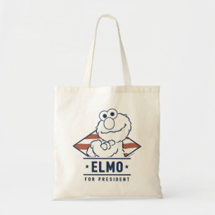 Tote Bag Rue Sésame   Elmo pour Président Vintage
