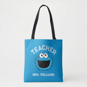 Tote Bag Rue Sésame Enseignant de Cookie Monster