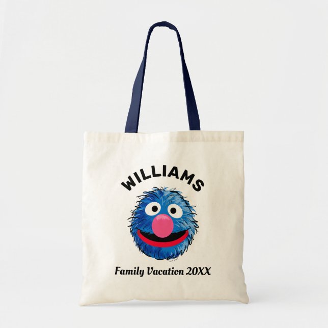 Tote Bag Rue Sésame | Grover Famille Vacances (Devant)