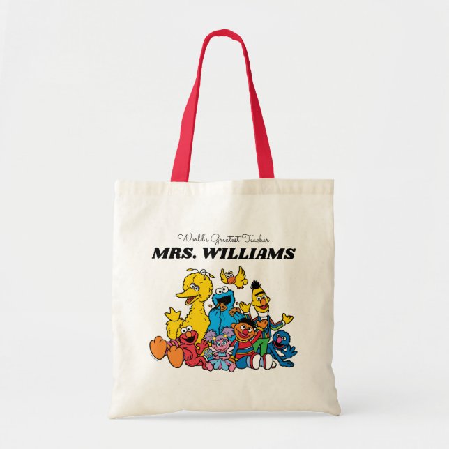 Tote Bag Rue Sésame | Le plus grand enseignant du monde (Devant)