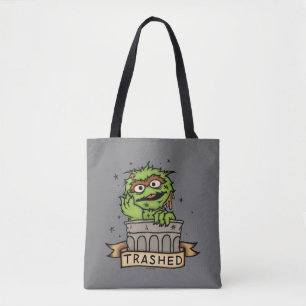 Tote Bag Rue Sésame   Oscar the Grouch Trashed