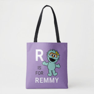Tote Bag Rue Sésame R est pour Rosita Ajouter Votre Nom