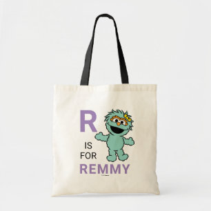 Tote Bag Rue Sésame R est pour Rosita Ajouter Votre Nom