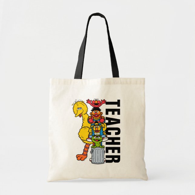 Tote Bag Rue Sésame | Sesame Street Pals enseignant (Devant)