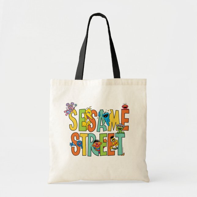 Tote Bag Rue Sésame | Sesame Street Type Pals (Devant)