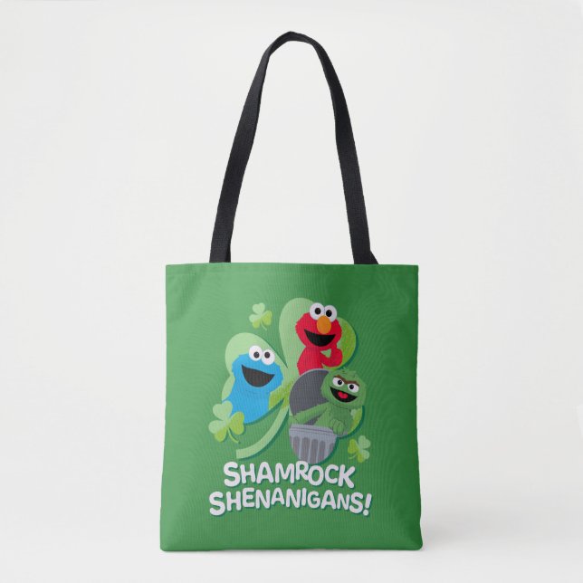 Tote Bag Rue Sésame | Shenanigans shamrocks ! (Devant)