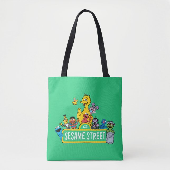 Tote Bag Rue Sésame | Tout autour de l'enseigne de la rue S (Devant)
