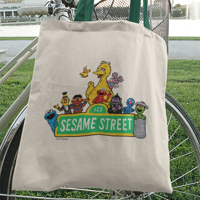 Tote Bag Rue Sésame | Tout autour de l'enseigne de la rue S (Tote bag on bike)