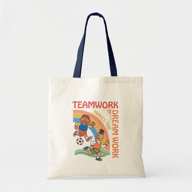 Tote Bag Rue Sésame | Travail d'équipe Ernie & Bert (Devant)