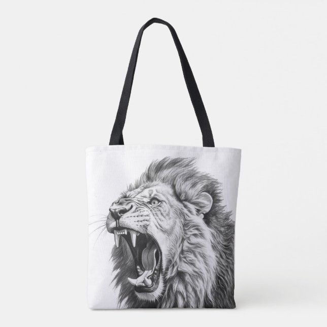 Tote Bag Rugissement du Lion  (Dos)