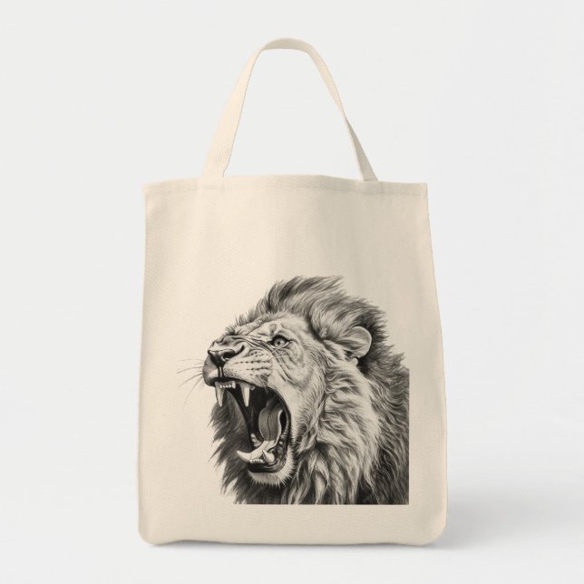 Tote Bag Rugissement du Lion  (Devant)