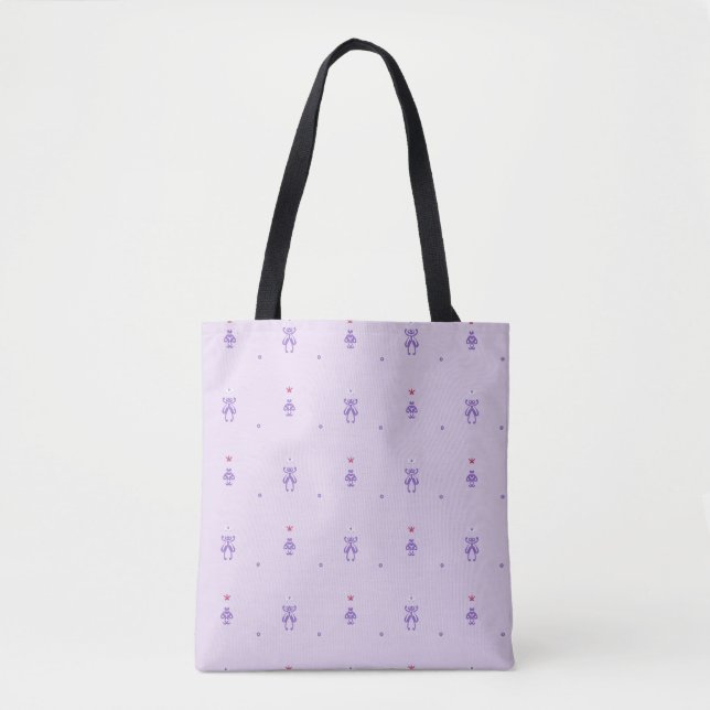 Tote Bag Runes de Fée Lavande  (Devant)