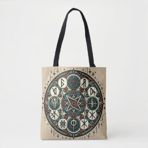 Tote Bag Runes Norvégiens Mystiques : Une Saga de Symboles