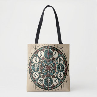 Tote Bag Runes Norvégiens Mystiques : Une Saga de Symboles