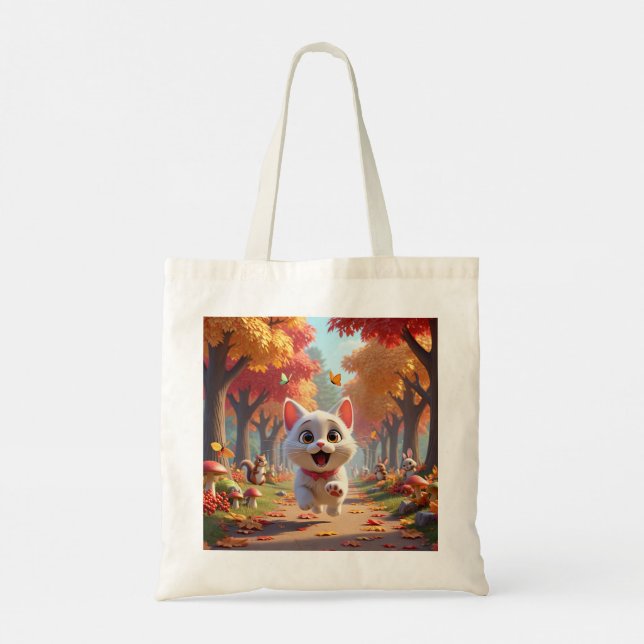 Tote Bag Running Wild: The Forest Cat Tote, Adventures (Dos)