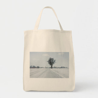 Tote Bag Rural winter road