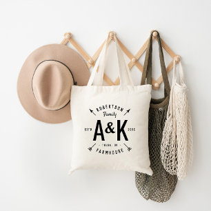 Tote Bag Russe Arrow Famille Monogramme Ferme Fourre-tout