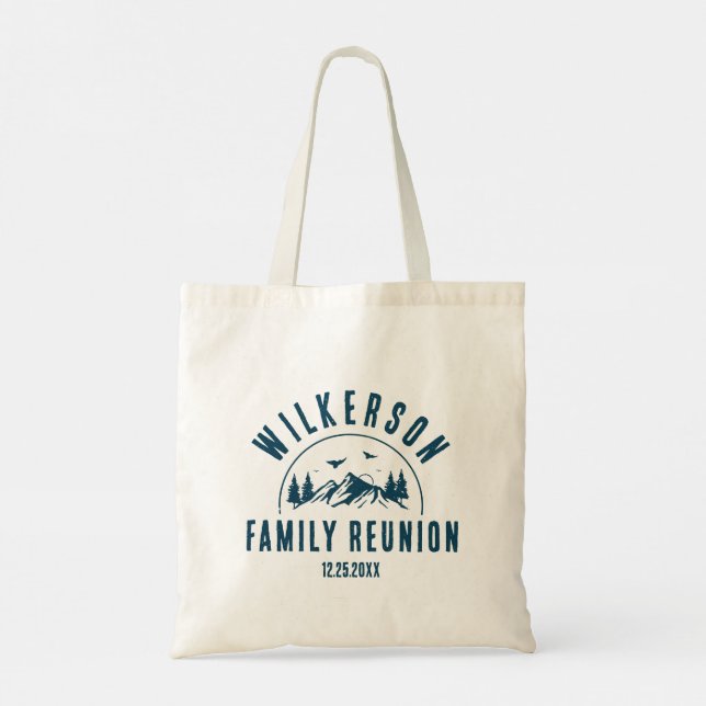 Tote Bag Russe Famille Cabine Retro Cool Marine (Dos)