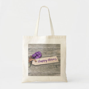 Tote Bag Rustic Happy Norooz Hyacinth - Budget Fourre-tout