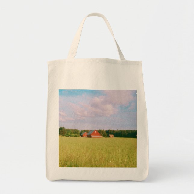 Tote Bag Rustic summer field, Helsingia, Sweden (Devant)