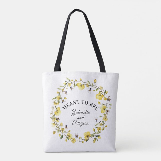 Tote Bag Rustique Prévu pour l'Abeille (Dos)