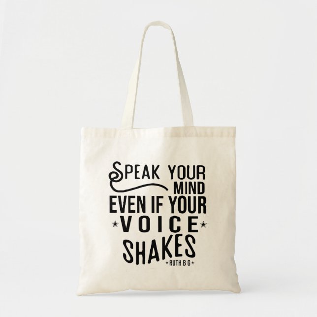Tote Bag Ruth Bader Ginsburg, Ruth Feminist Political Icon (Devant)