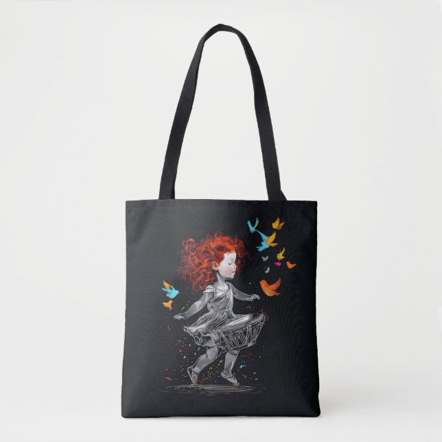 Tote Bag Rythme de l'Innocence : L'art de danser d'une fill (Devant)