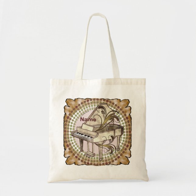 Tote Bag Rythme de piano  (Devant)