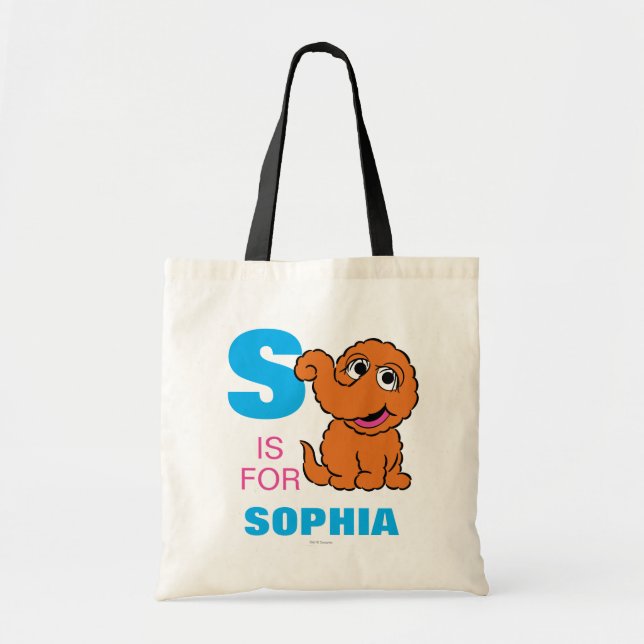 Tote Bag S est pour Snuffleupagus | Ajouter Votre Nom (Devant)