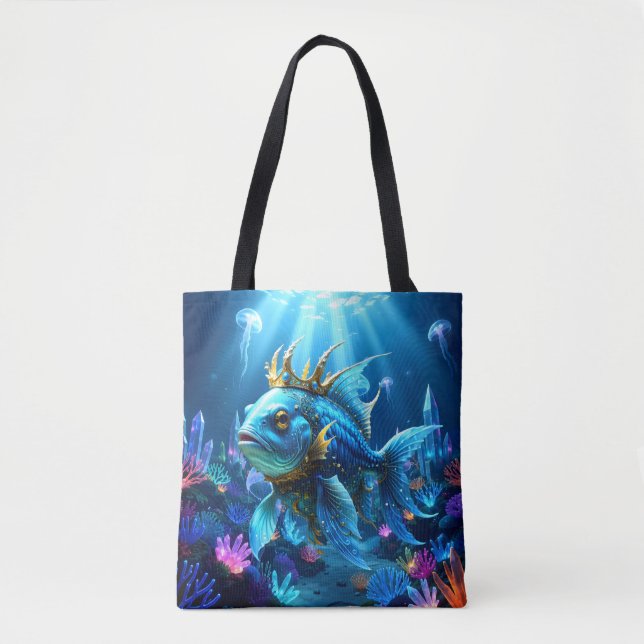 Tote Bag Sa Majesté le Poisson  (Devant)