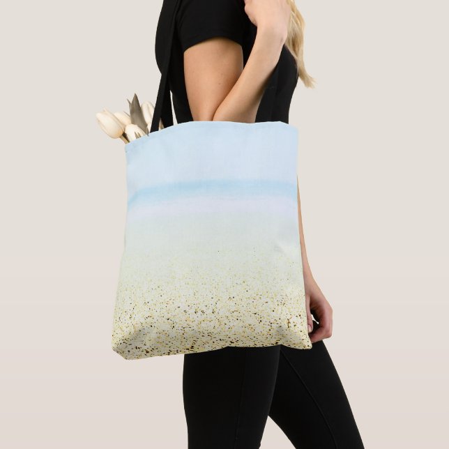 Tote Bag Sable et mer Calme Côté (De près)