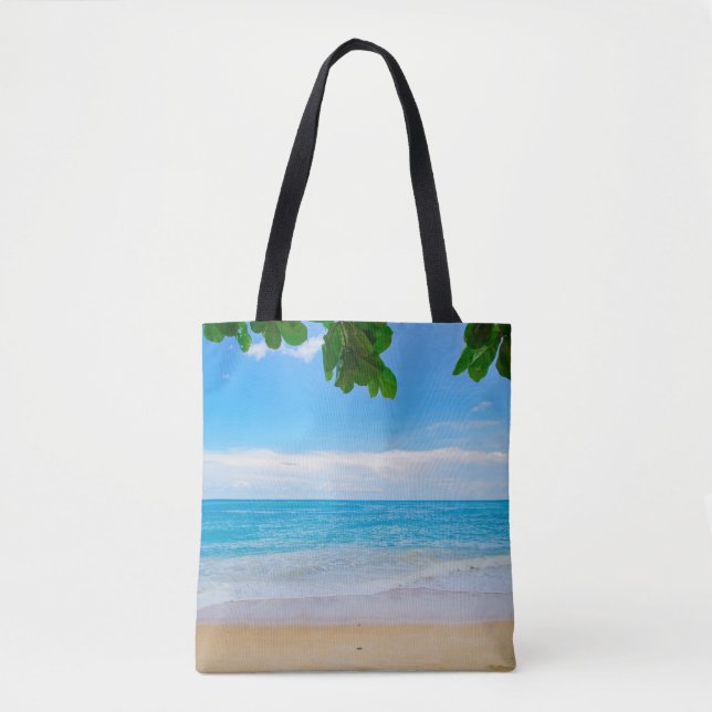 Tote Bag Sable noir du Tropical (Devant)