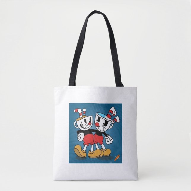 Tote Bag "Sac de conception de tête à puce à vendre en maga (Devant)