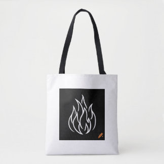 Tote Bag "Sac de conception noir feu à vendre - Bold et Str