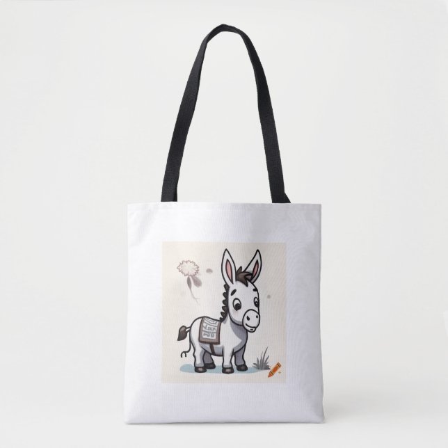 Tote Bag "Sac de conception Whimsical Donkey - Unique & Jou (Devant)