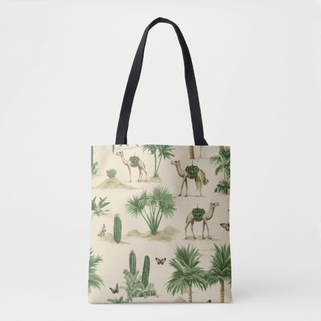 Tote Bag "Sac fourre-tout de voyage au chameau" (Devant)