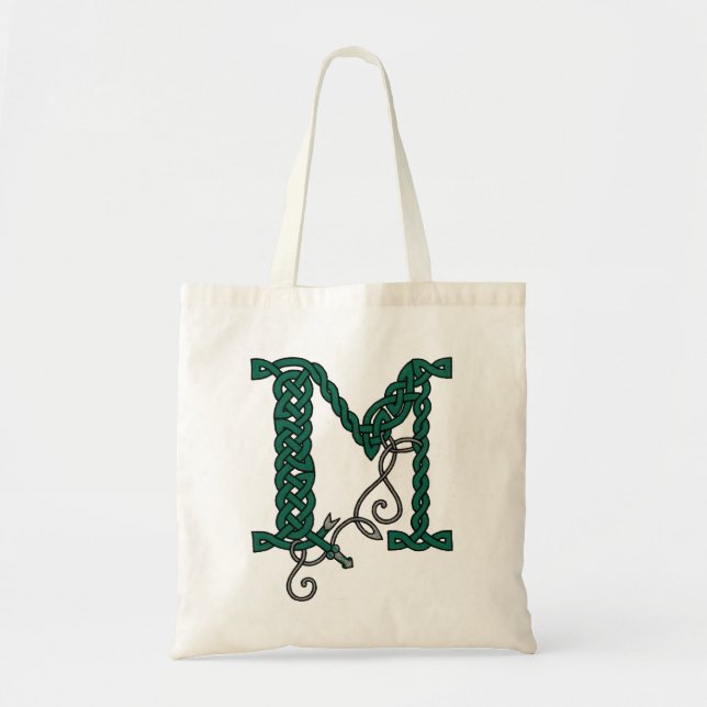 Tote Bag Sac-M celtique de lettre (Devant)