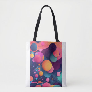 Tote Bag "Sac Motif de dessin coloré Abstrait"